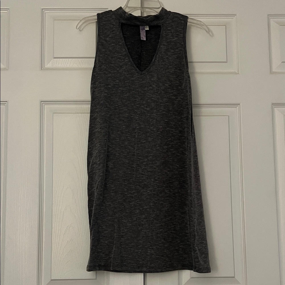 Sleeveless Charcoal Gray Women's Dress